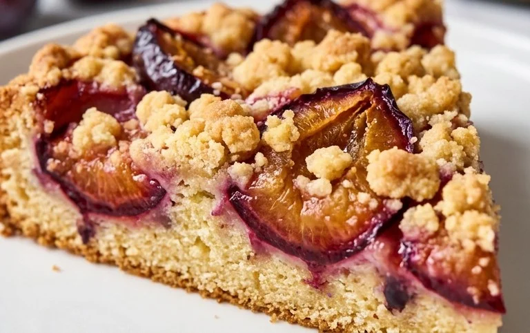 Pflaumenkuchen mit Streuseln