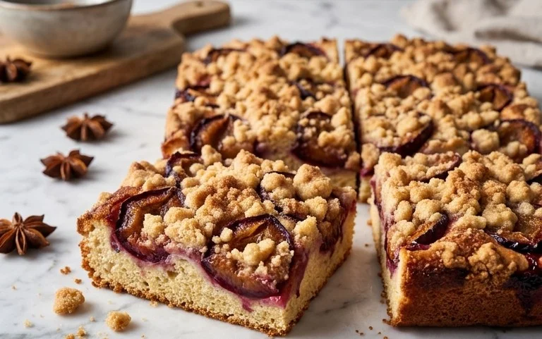 Pflaumenkuchen mit Butter-Zimt-Streuseln