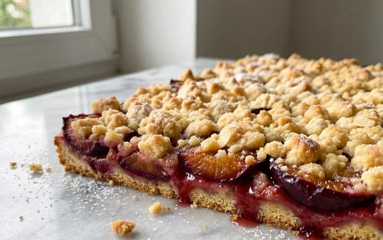 Pflaumenkuchen mit Streusel vom Blech