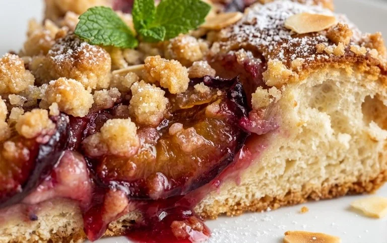 Pflaumenkuchen mit Streuseln