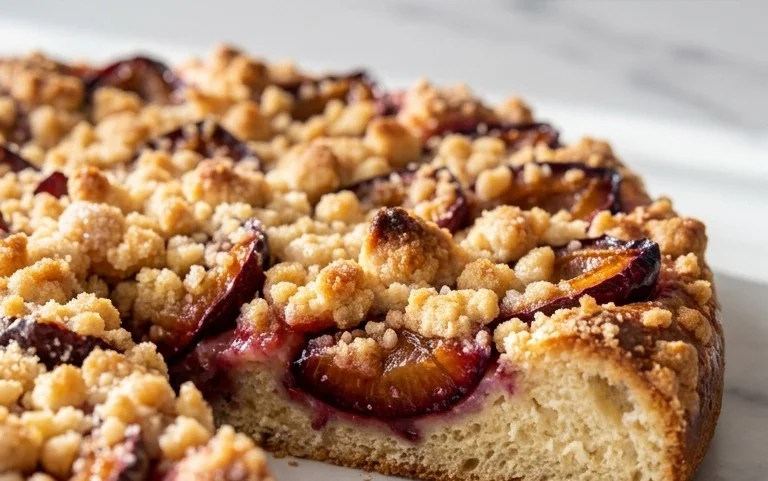 Pflaumenkuchen mit Streuseln