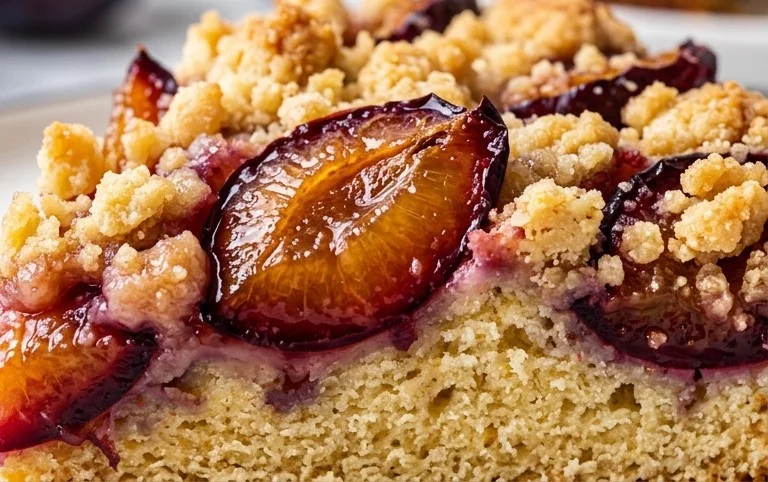 Pflaumenkuchen mit Streuseln