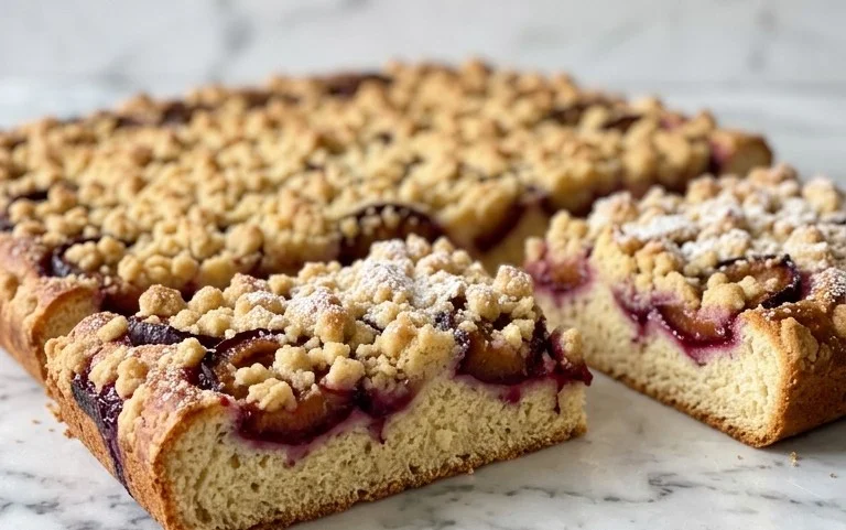 Streusel-Pflaumenkuchen vom Blech: Saftig & Einfach