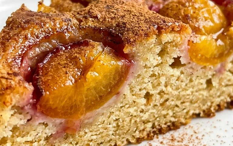Mirabellenkuchen aus gelben Pflaumen mit Zimt