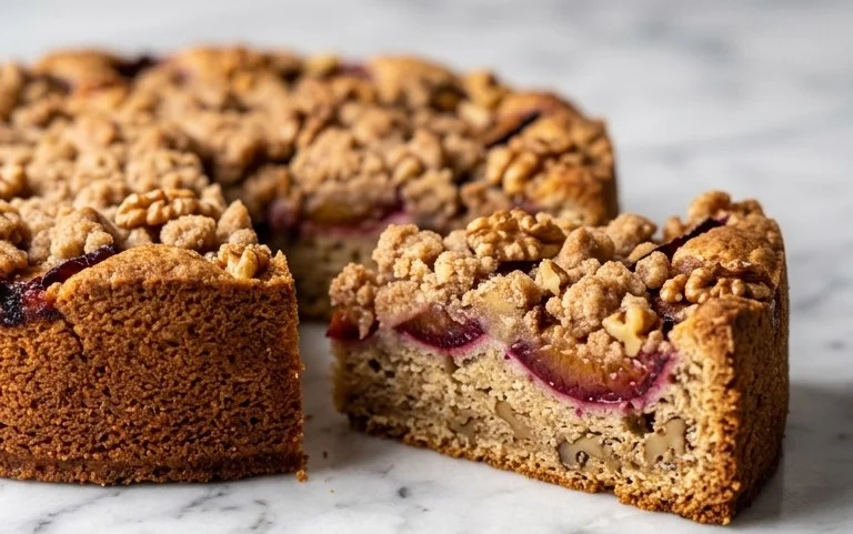 Walnuss Zwetschgenkuchen: Herbstlicher Genuss mit Zimt-Streuseln
