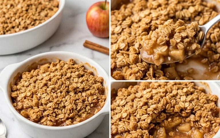 Herzhafter Apfel Crumble: Knusprig & Lecker
