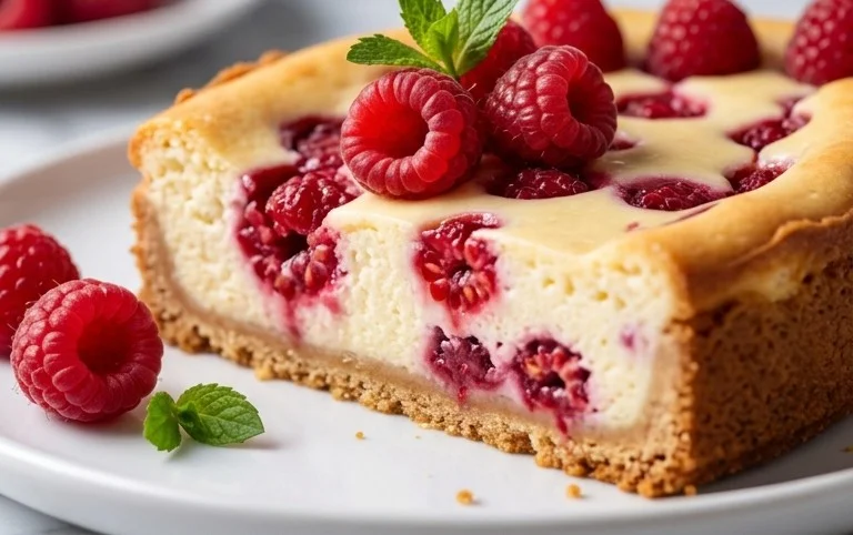 Butterkekskuchen mit Himbeeren: einfach & richtig lecker