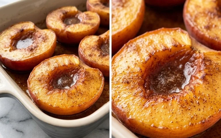 Cinnamon Sugar Baked Peaches: Warm & Einfach