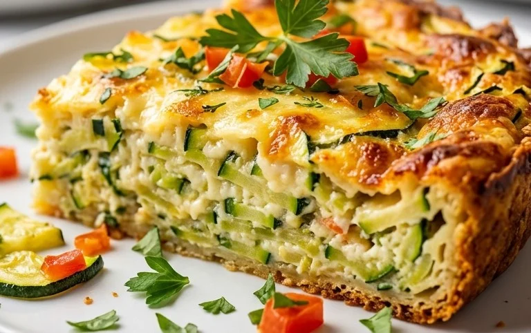 Easy Crustless Summer Zucchini Pie