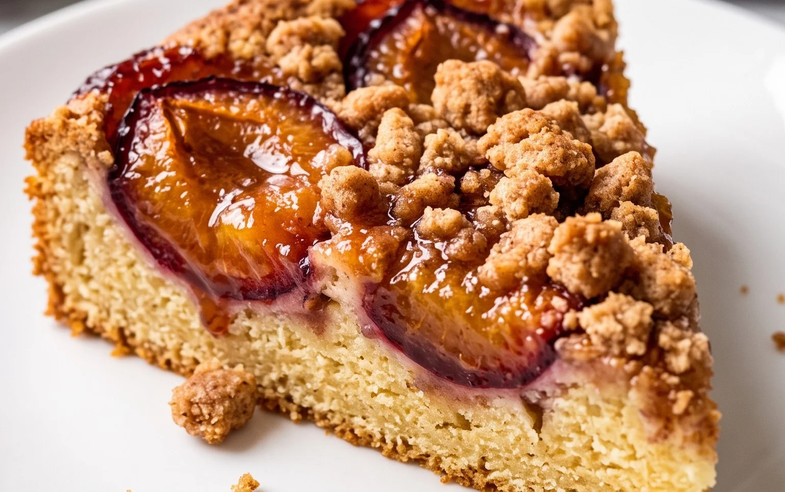 Zwetschgenkuchen mit Zimtstreuseln