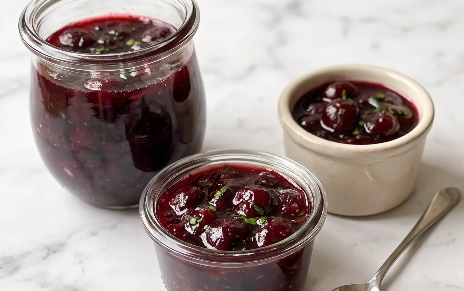 Kirsch Extract-Minz-Marmelade: Sommer auf dem Brot